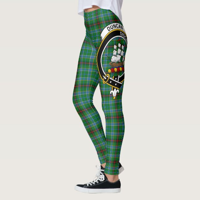 Scotstee Klan Duncan of Sketraw Vapensköld Tartan  Leggings (Vänster)