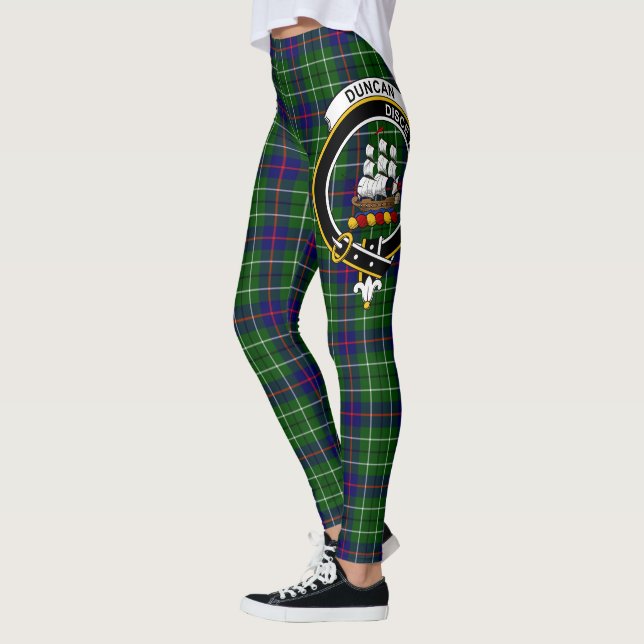 Scotstee Klan Duncan Vapensköld Tartan Women Leggi Leggings (Vänster)