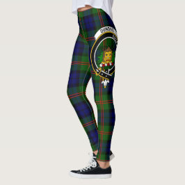 Scotstee Klan Dundas Vapensköld Tartan Women Leggi Leggings