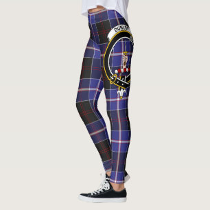 Scotstee Klan Dunlop Modern Vapensköld Tartan Wome Leggings