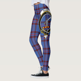 Scotstee Klan Elliot Vapensköld Tartan Women Leggi Leggings