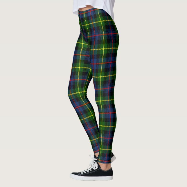 Scotstee Klan Farquharson Modern Tartan Women Leggings (Vänster)