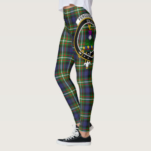 Scotstee Klan Ferguson Modern Vapensköld Tartan Kv Leggings