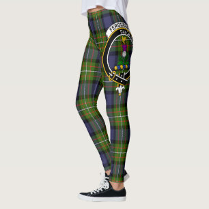 Scotstee klan Ferguson vapensköld tartan damstrump Leggings