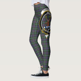 Scotstee Klan Forbes of Druinnor Vapensköld Tartan Leggings