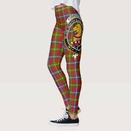 Scotstee Klan Forrester Vapensköld Tartan Women Le Leggings