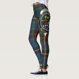 Scotstee Klan Fraser Hunting Ancient Vapensköld Ta Leggings
