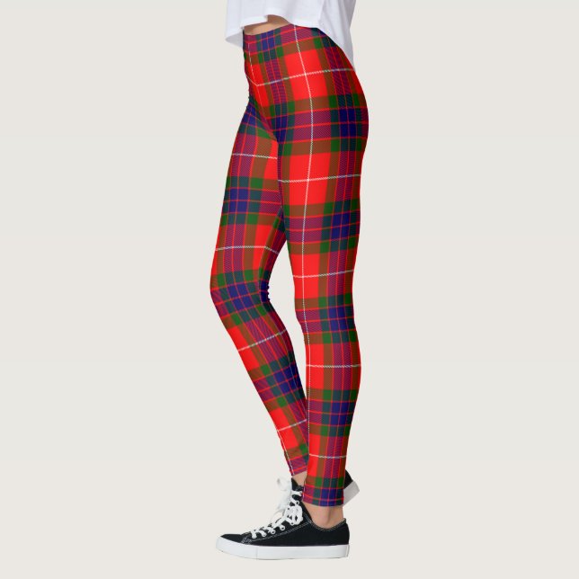 Scotstee Klan Fraser Modern Tartan Women Leggings (Vänster)