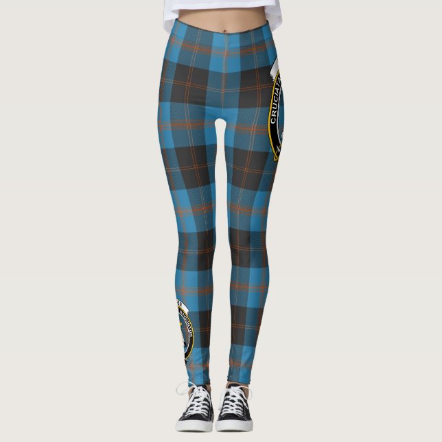 Scotstee Klan Garden Vapensköld Tartan Women Leggi Leggings (Framsida)