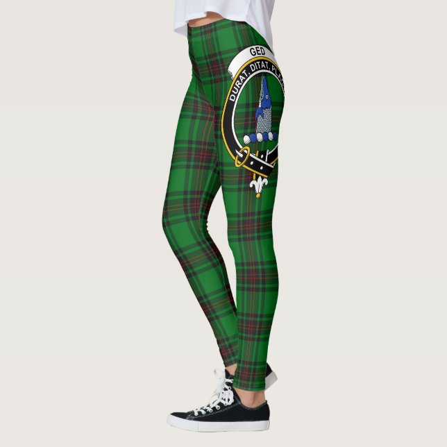 Scotstee Klan Ged Vapensköld Tartan Women Leggings (Vänster)