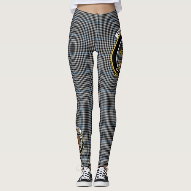 Scotstee Klan Gladstone Hunting Vapensköld Tartan  Leggings (Framsida)