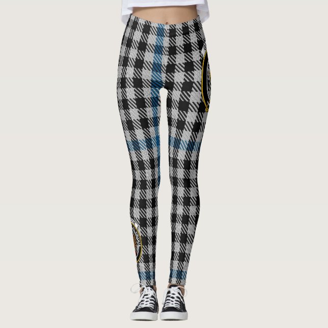 Scotstee Klan Gladstone Vapensköld Tartan Women Le Leggings (Framsida)