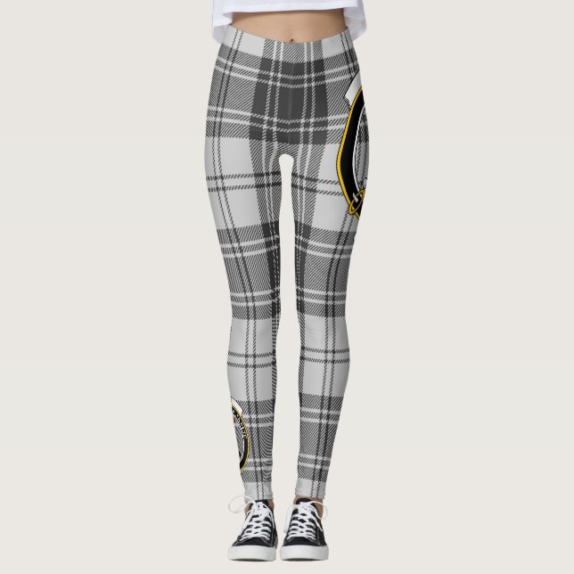 Scotstee klan Glen Grey Crest Tartan Dam Legging (Framsida)