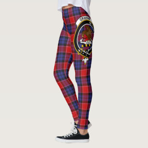 Scotstee Klan Graham of Menteith Red Vapensköld Ta Leggings