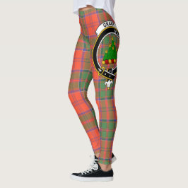 Scotstee Klan Grant Ancient Vapensköld Tartan Wome Leggings