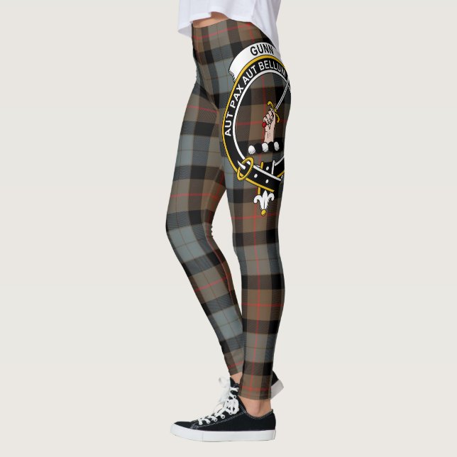 Scotstee Klan Gunn Wea Vapensköld Tartan Women Leggings (Vänster)