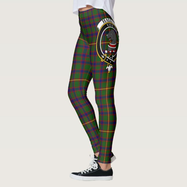 Scotstee Klan Hall Vapensköld Tartan Women Legging (Vänster)