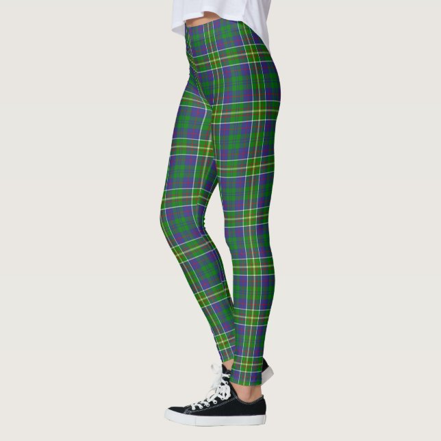 Scotstee Klan Hunter of Hunterston Tartan Women Leggings (Vänster)