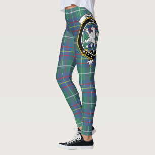 Scotstee Klan Inglis Ancient Vapensköld Tartan Kvi Leggings