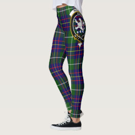 Scotstee Klan Inglis Modern Vapensköld Tartan Kvin Leggings