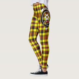 Scotstee Klan Jardine Gult Vapensköld Tartan Kvinn Leggings
