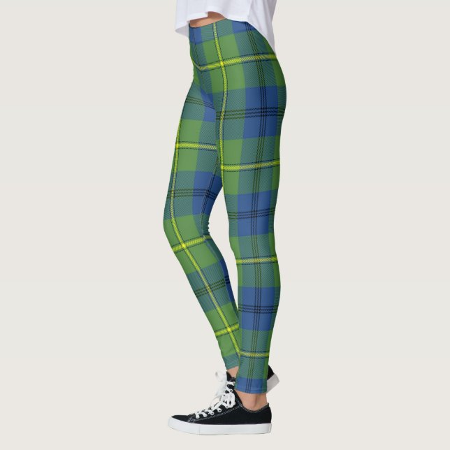 Scotstee Klan Johnston Ancient Tartan Women Leggings (Vänster)