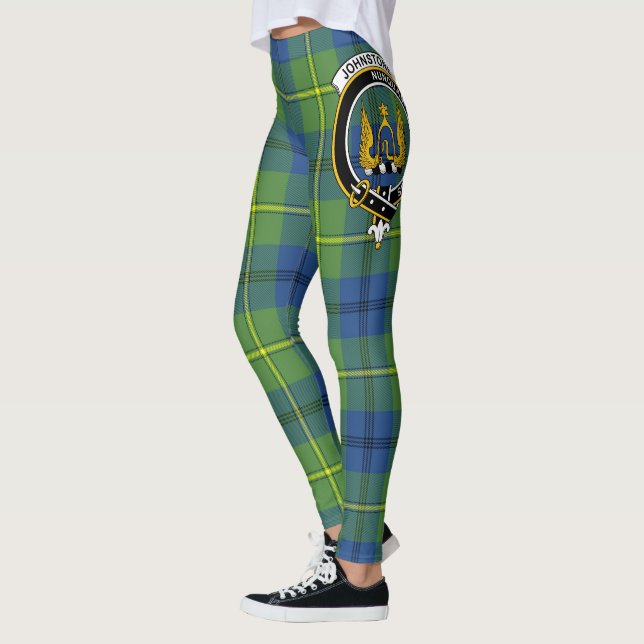 Scotstee Klan Johnston Ancient Vapensköld Tartan W Leggings (Vänster)