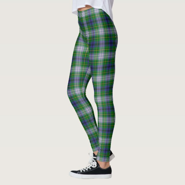 Scotstee Klan Johnston Dress Tartan Women Leggings (Vänster)