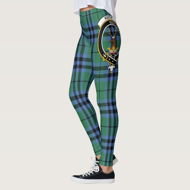 Scotstee Klan Keith Ancient Vapensköld Tartan Wome Leggings (Vänster)