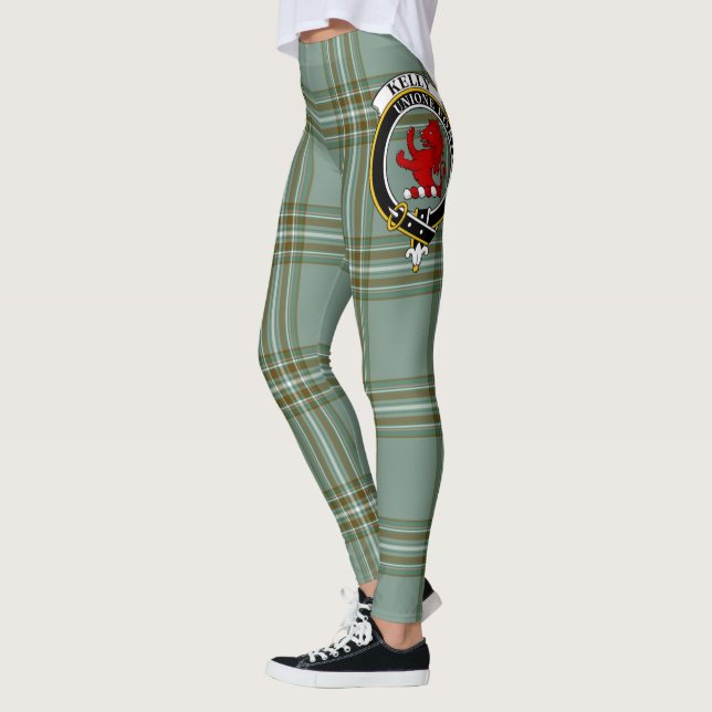 Scotstee Klan Kelly Vapensköld Tartan Women Leggin Leggings (Vänster)