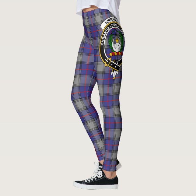 Scotstee Klan Kinnaird Vapensköld Tartan Women Leg Leggings (Vänster)