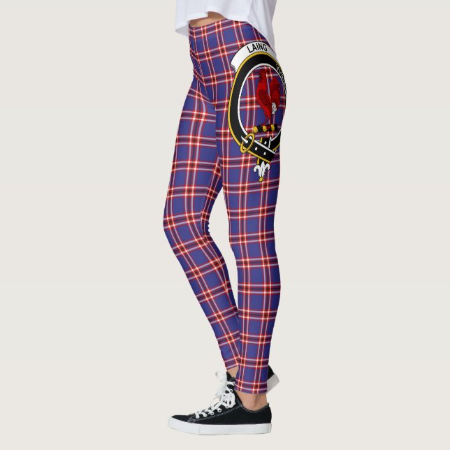 Scotstee Klan Laing of Archiestown Vapensköld Tart Leggings (Vänster)