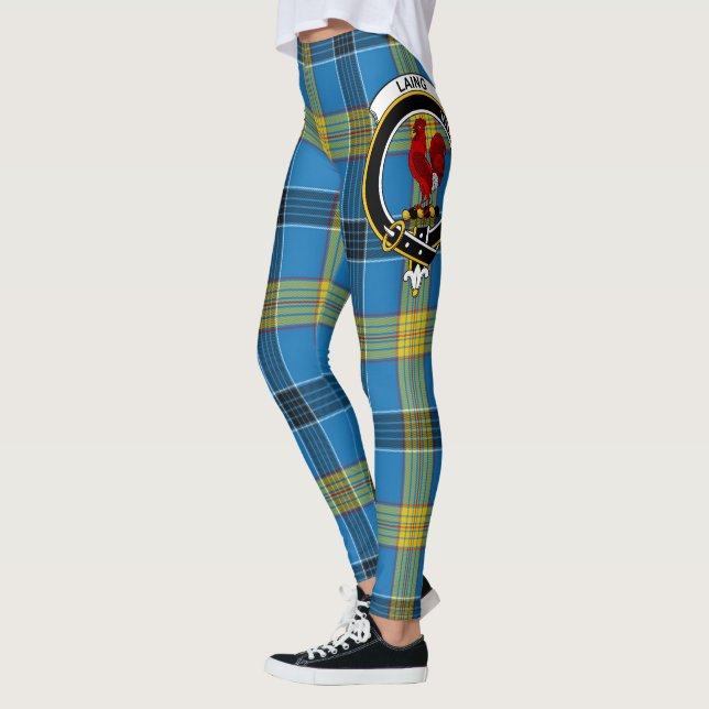 Scotstee Klan Laing Vapensköld Tartan Women Leggin Leggings (Vänster)