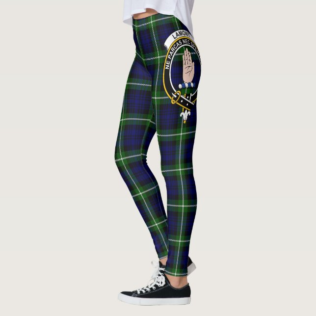 Scotstee Klan Lamont Vapensköld Tartan Women Leggi Leggings (Vänster)