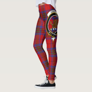 Scotstee Klan Leslie Modern Vapensköld Tartan Wome Leggings