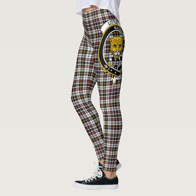 Scotstee Klan Little Arisaid Vapensköld Tartan Wom Leggings (Vänster)