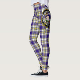 Scotstee Klan Livingstone Dress Vapensköld Tartan  Leggings