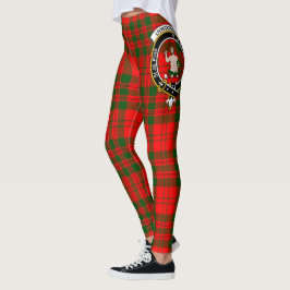 Scotstee Klan Livingstone Modern Vapensköld Tartan Leggings