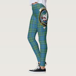 Scotstee Klan Lockhart Ancient Vapensköld Tartan K Leggings