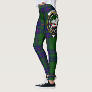 Scotstee Klan Lockhart Modern Vapensköld Tartan Wo Leggings