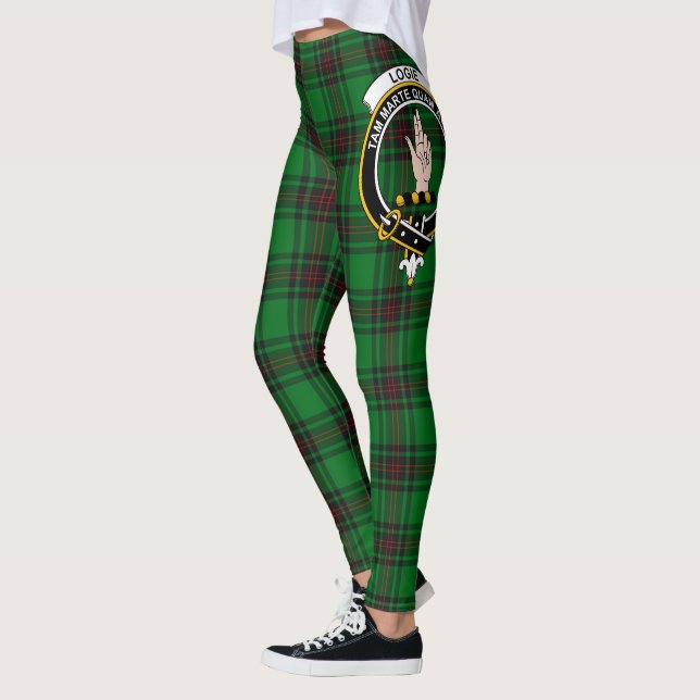 Scotstee Klan Logie Vapensköld Tartan Women Leggin Leggings (Vänster)
