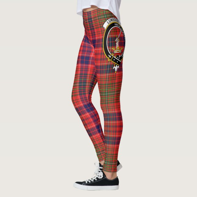 Scotstee Klan Lumsden Vapensköld Tartan Women Legg Leggings (Vänster)