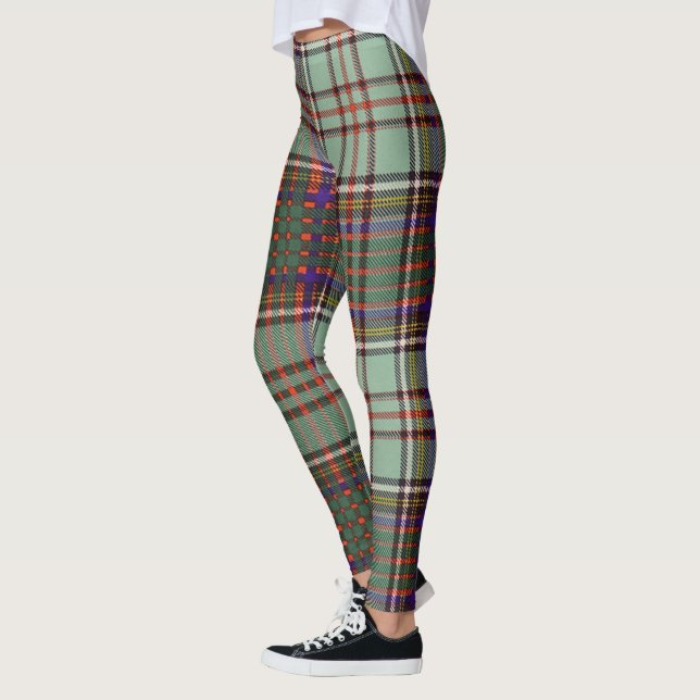 Scotstee Klan MacAndrew Tartan Women Leggings (Vänster)