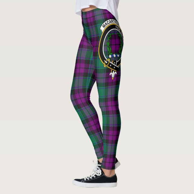 Scotstee Klan MacArthur Milton Vapensköld Tartan W Leggings (Vänster)