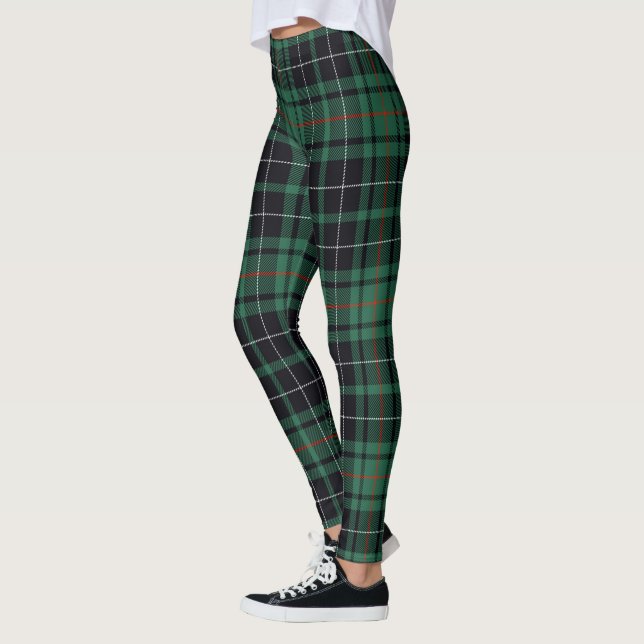 Scotstee Klan MacAulay Hunting Tartan Women Leggings (Vänster)