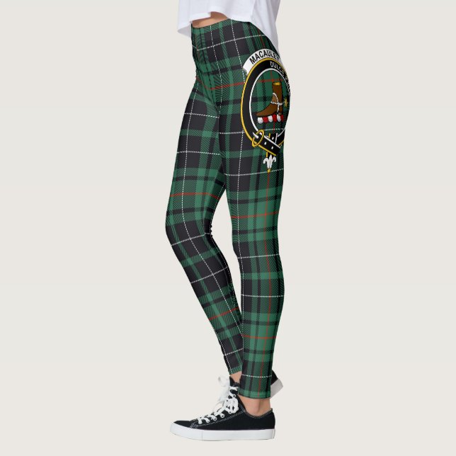 Scotstee Klan MacAulay Hunting Vapensköld Tartan W Leggings (Vänster)
