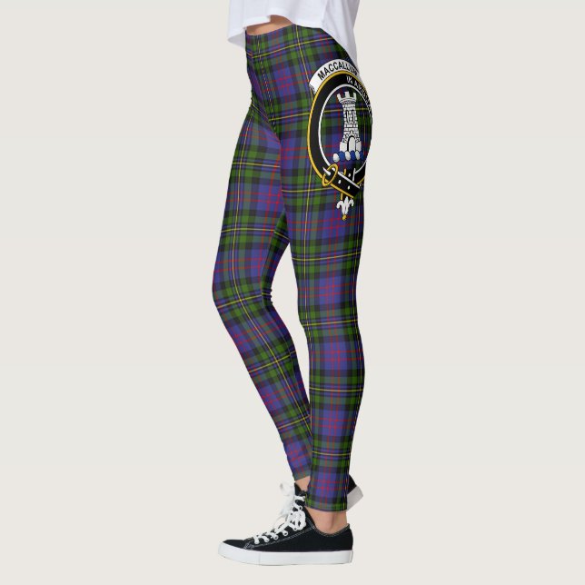 Scotstee Klan MacCallum of Berwick Vapensköld Tart Leggings (Vänster)