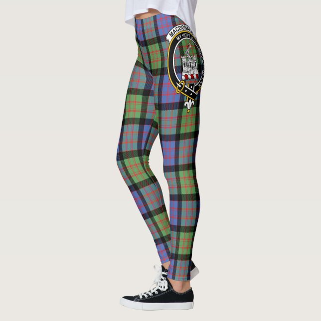 Scotstee Klan Macdonald of Ranald Vapensköld Tarta Leggings (Vänster)
