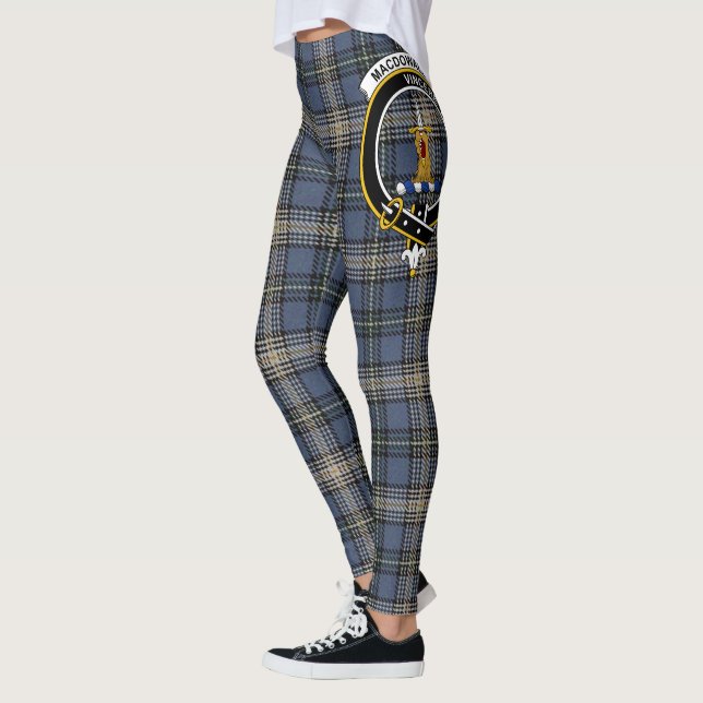 Scotstee Klan MacDowall Vapensköld Tartan Women Le Leggings (Vänster)