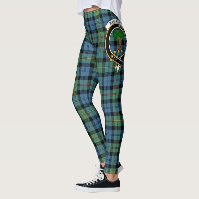Scotstee Klan MacEwen Ancient Vapensköld Tartan Kv Leggings (Vänster)